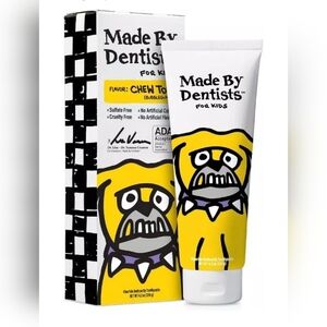 Made by Dentists Kid's Bulldog Fluoride Anticavity Toothpaste 4.2 oz NWT in Box